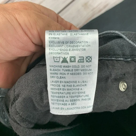 Levi’s Denizen black 216 skinny fit jeans  sz 28 x 30 - Picture 5 of 15